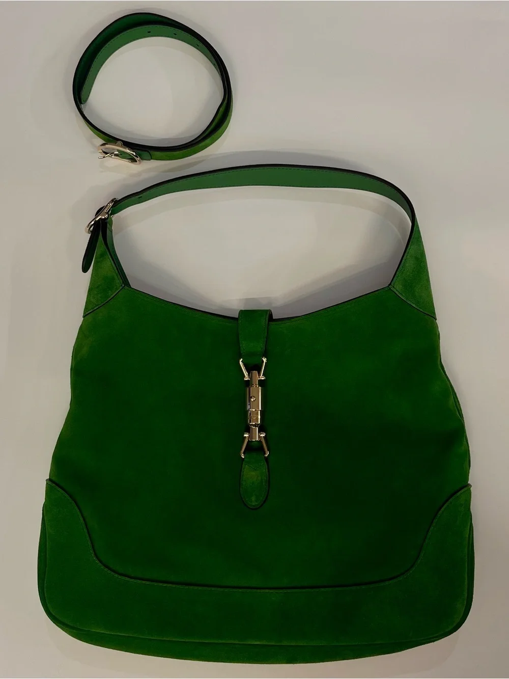JACKIE GIORNO SUEDE HANDBAG